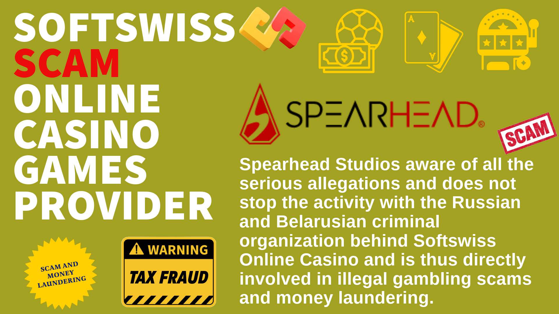 Spearhead Studios - softswiss scam - Casino by Softswiss